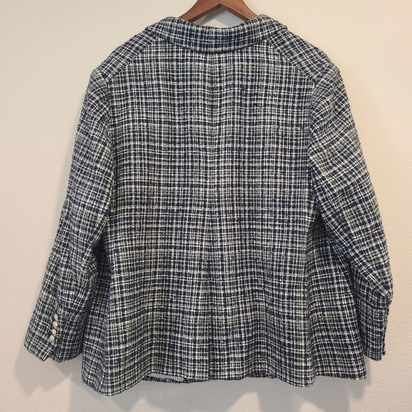 Veronica Beard Ada Cutaway Tweed Dicky Blazer - Picture 12 of 13